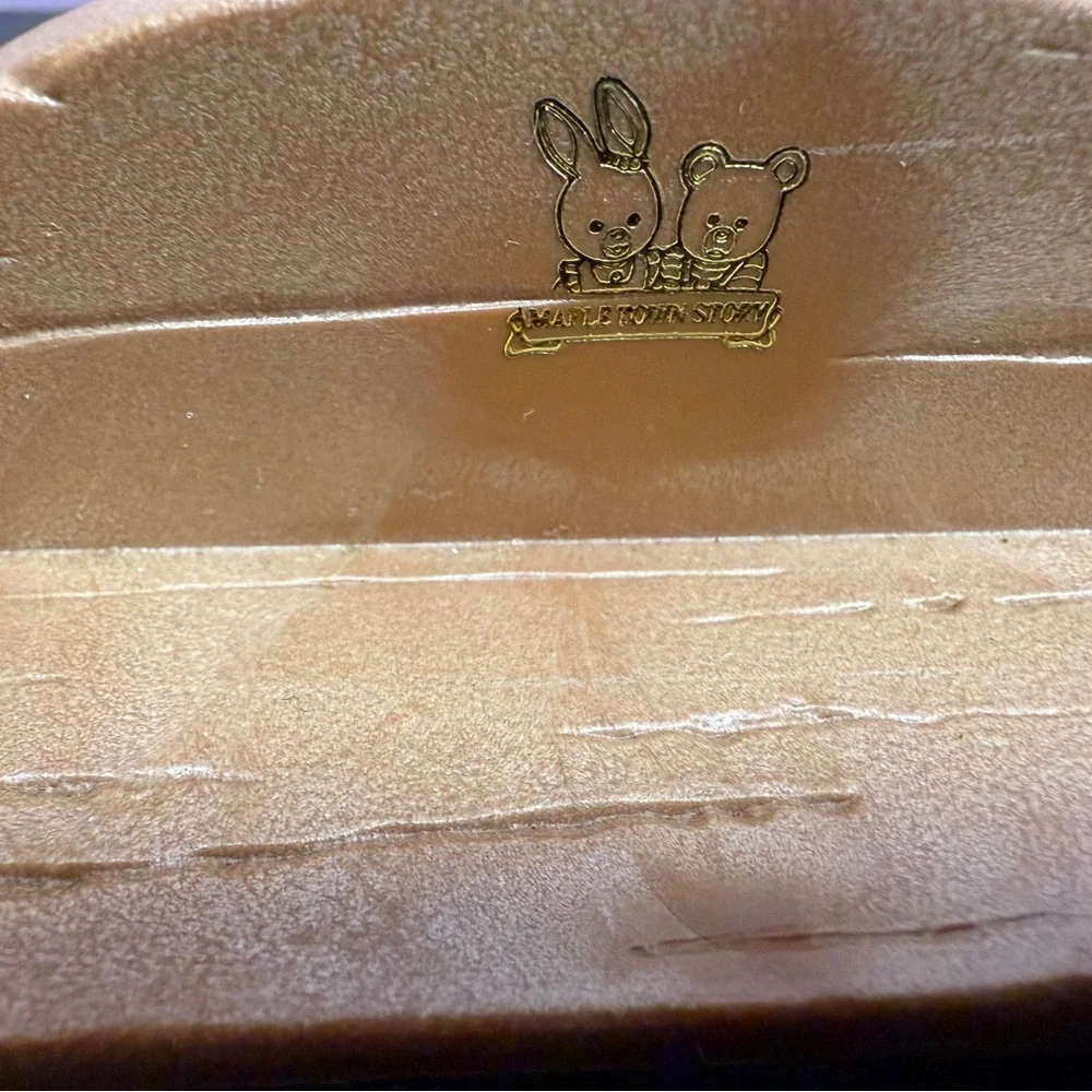 Bandai 1986/1997 Teddy Bear Story 3 pieces Wooden Bench